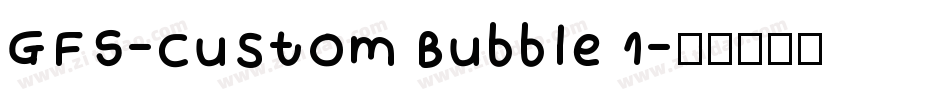 GFS-Custom Bubble 1字体转换